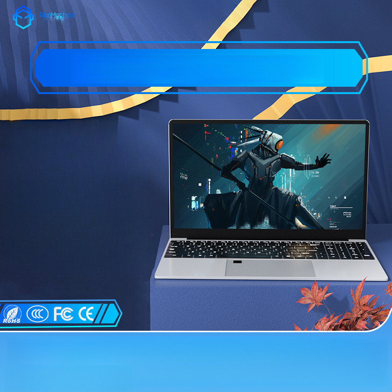 Ruilong R7-4700U  ลายนิ้วมือแบ็คไลท์หน้าจอขนาดใหญ่เกมแล็ปท็อปโซลิดสเตทที่มีน้ำหนักเบาเป็นพิเศษและติด