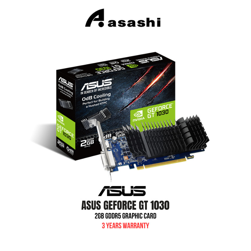 กราฟิกการ์ด ASUS GeForce GT1030-SL-2GD5-BRK 2GB GDDR5 Low Profile (GT1030-SL-2G-BRK)