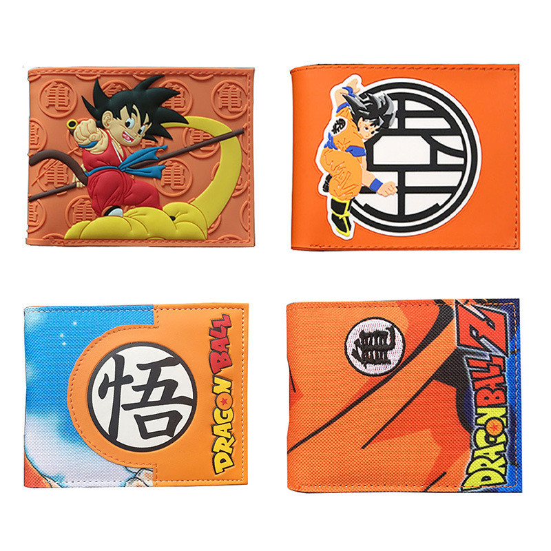 SFCH Dragon Ball Simple Wallet Monkey King Turtle Go Short PVC Wallet Wallet ของขวัญวันเกิด