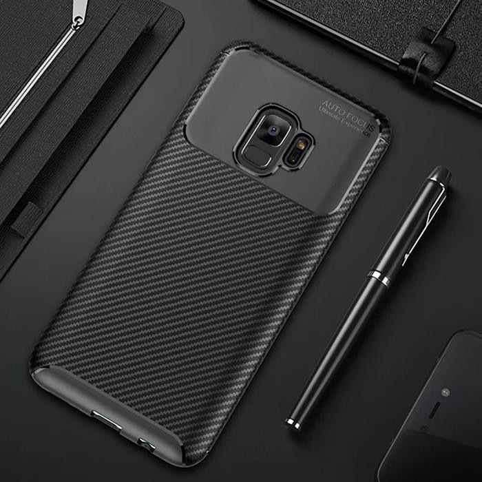 CASE SAMSUNG S9 PLUS / S10 / S10 PLUS SOFTCASE CARBON AUTO FOCUS SLIM FIT CASE