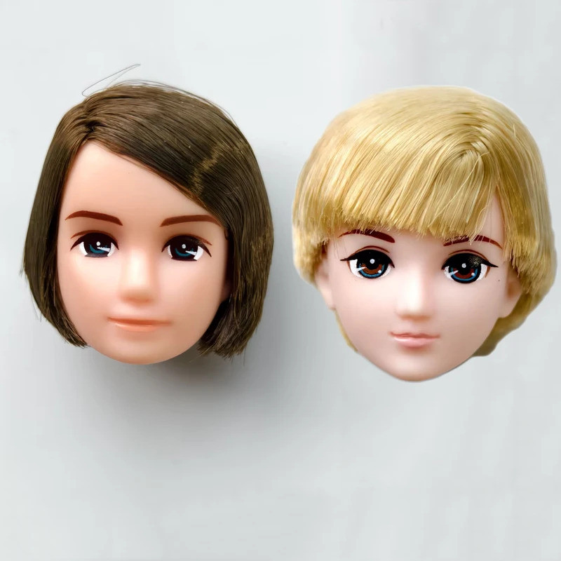 Original Male Doll Head Kawaii Cartoon Boyfriend Doll 1/6 Boy Head