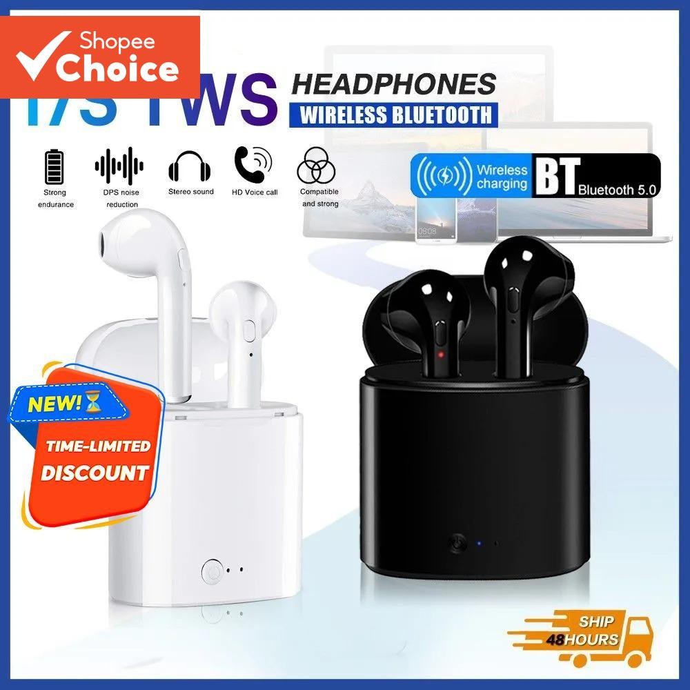 I7 Mini TWS หูฟังบลูทูธ 5.1 ชุดหูฟังสําหรับเล่นเกมไร้สาย 9D กีฬาหูฟังกันน้ําชุดหูฟัง