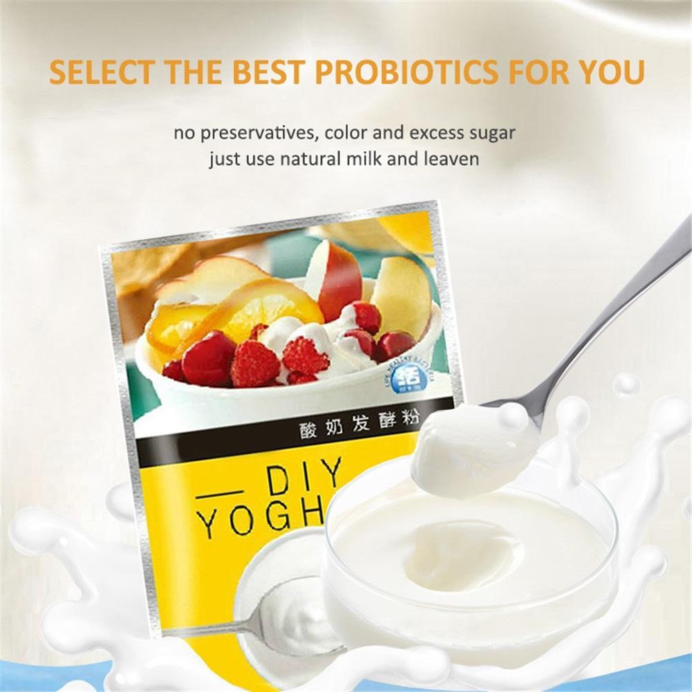 สตาร์ทโยเกิร์ต 10g Bifidobacterium Yogurt Starter ผงโยเกิร์ต Plain Lactic Acid Bacteria ทํา hanth