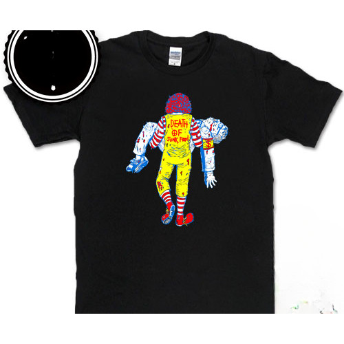 ผ้าฝ้าย 100% JUNK FOOD JUNK FOOD Spoof เสื้อยืดสินค้าทีวี