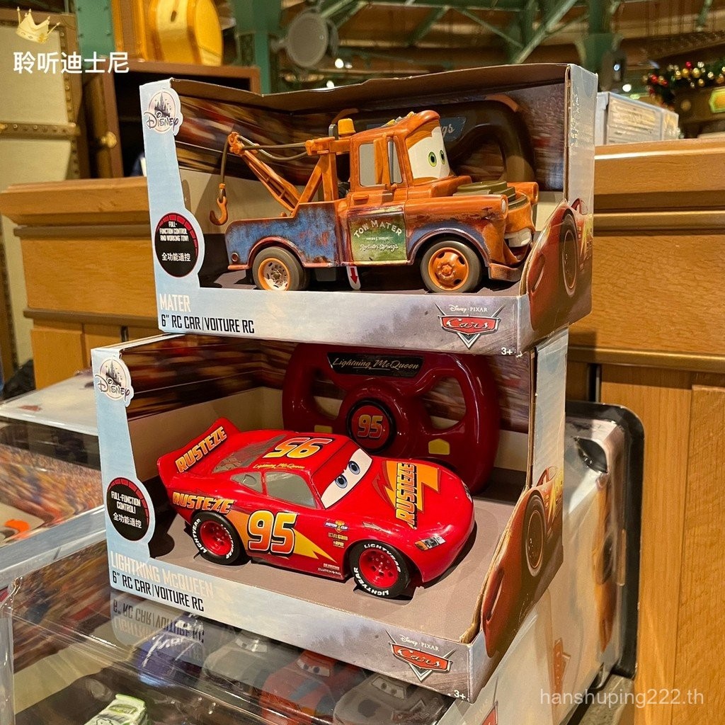ของเล่นรถแข่งการ์ตูน Disney Cars Lightning McQueen Baymax ควบคุมระยะไกลแท้จริง