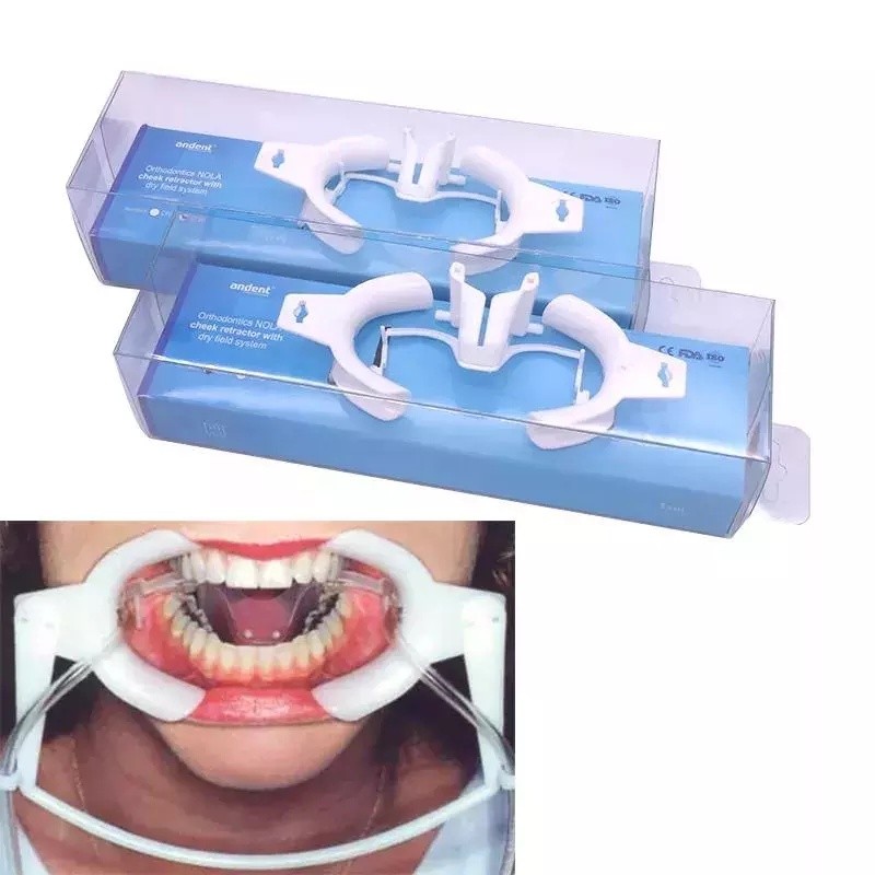 1 ชิ้นทันตกรรมขยาย Retractor พร้อม Sub Saliva Intraoral Lip Cheek Retractor ปากเปิด Cheek ขยายทันตกรรม Oral Dry Field