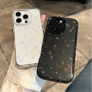 💕KIDDY💕เคสใสแบบแวววาว TPU นุ่มสีสันสดใส ดาวห้าแฉกสีสันสดใส เคสไอโฟน iPhone14 7 8PLUS 16 15 14 13 12 11Promax X XR XSMax