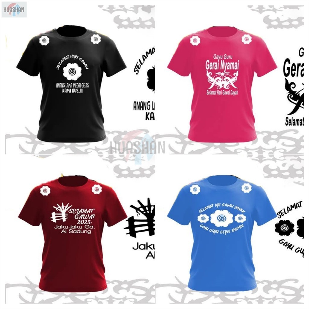 Gawai Dress / เสื้อยืด Gawai / All The Years Gawai 2025 GAVE Teacher Auss Outlet ... ~ Maroon