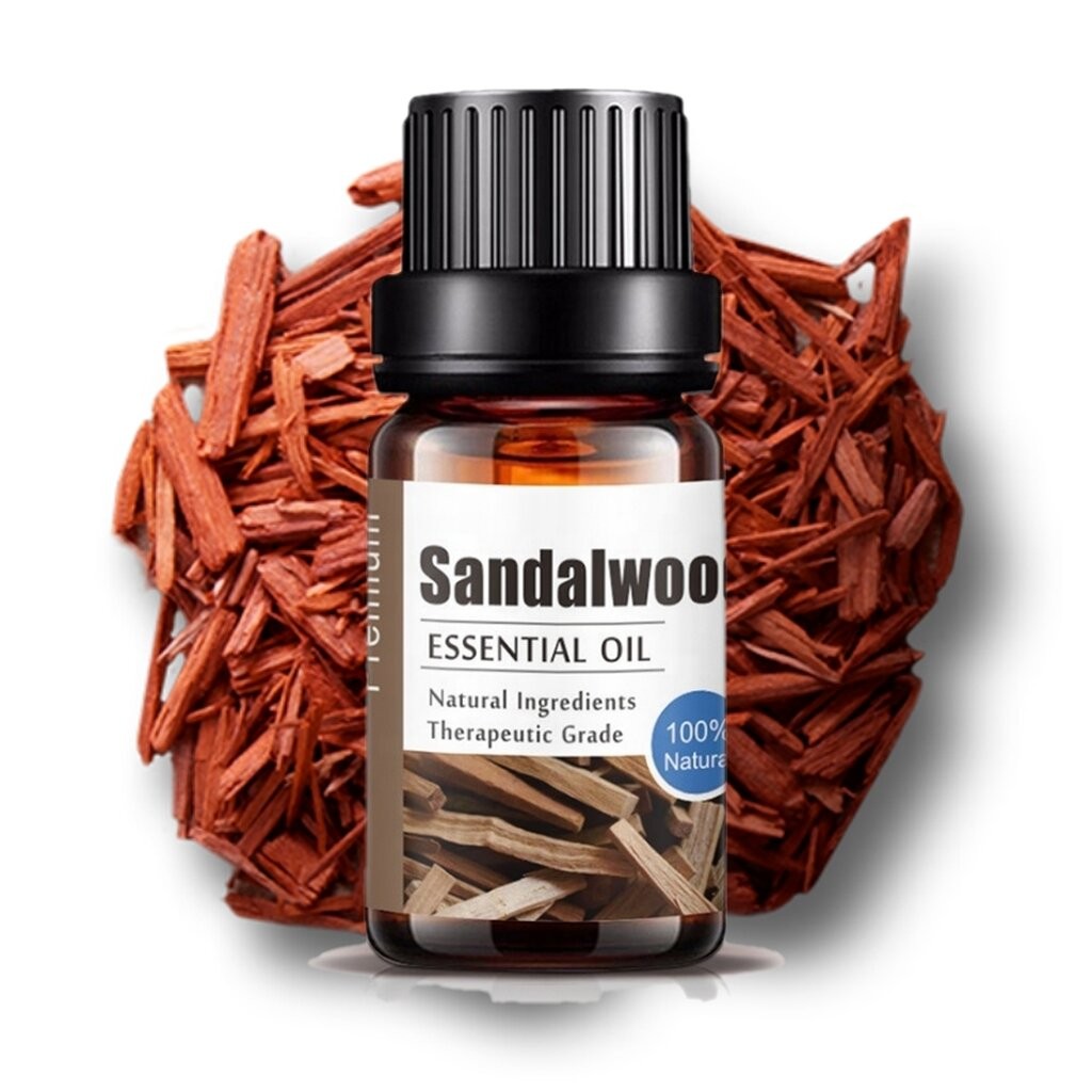 Aliztar 100% Sandalwood Essential oils 10 ml. น้ำมันหอมระเหยแก่นจันทร์แท้ - น้ำมันหอมอโรม่า ออยโอโซน น้ำมันหอมธรรมชาต...