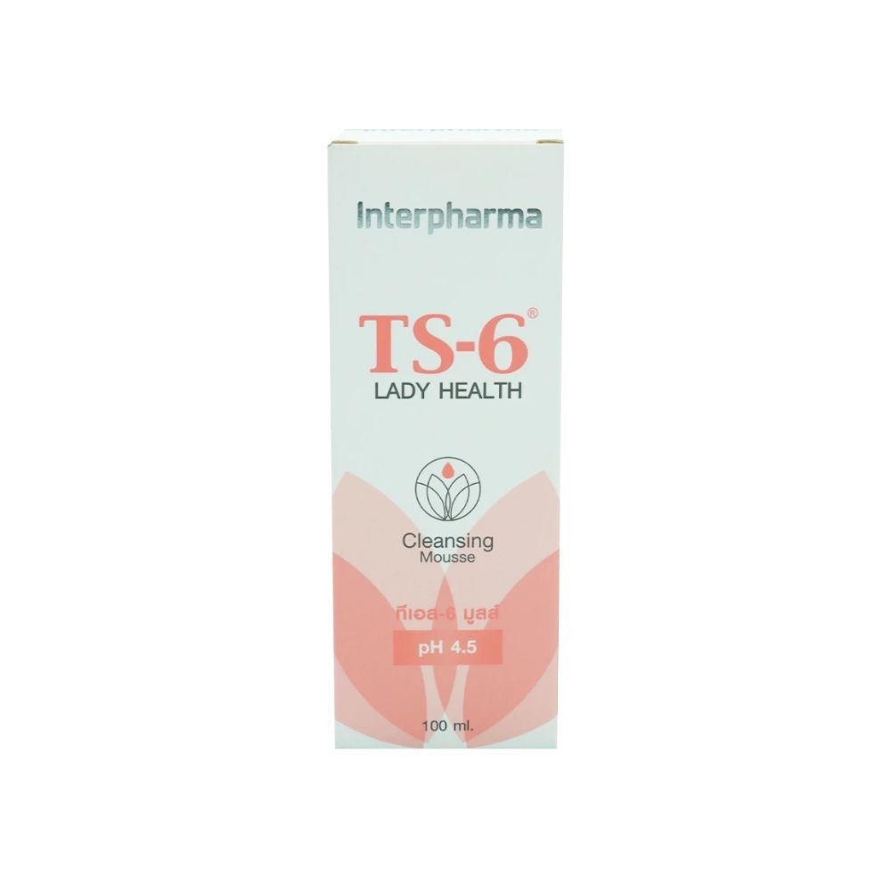Interpharma Ts-6 Lady Health Cleansing Mousse มูสทำความสะอาดจุดซ่อนเร้น (100ml.)