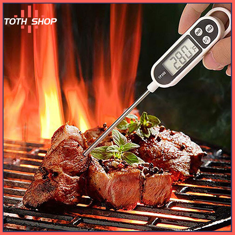 ToTH เครื่องวัดอุณหภูมิอาหารแบบปากกา วัด -50 ถึง +300°C แท่งวัด14.3cm