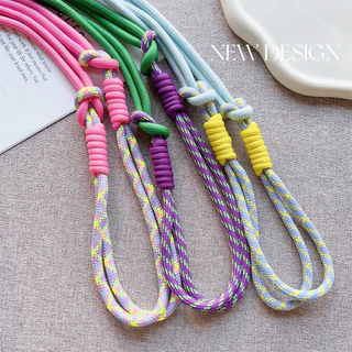 DIYสายคล้องโทรศัพท์มือถือแบบไขว้ปรับได้ เชือกคล้องคออเนกประสงค์สำหรับผู้ชายและผู้หญิงในการปีนเขาแบบกลางแจ้ง-SJPS