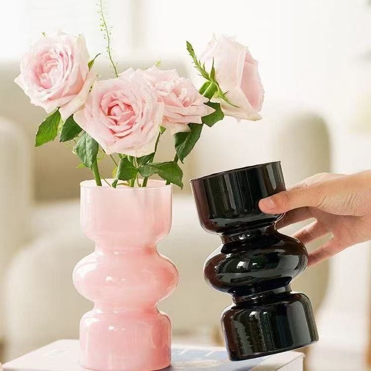 แจกันเรียบง่าย ของแต่งบ้าน พร็อพถ่ายรูป ร้านกาแฟ ร้านอาหาร ของ[พร้อมส่ง] แจกันแก้วสไตล์ฝรั่งเศส French-style glass vase - รูปที่ 6