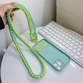 เชือกถักบิด สายคล้องเคสโทรศัพท์มือถือ/สายคล้องขวดน้ำ/สายคล้องกล้อง/เชือกปีนเขากลางแจ้งแบบเฉียง-SJPS