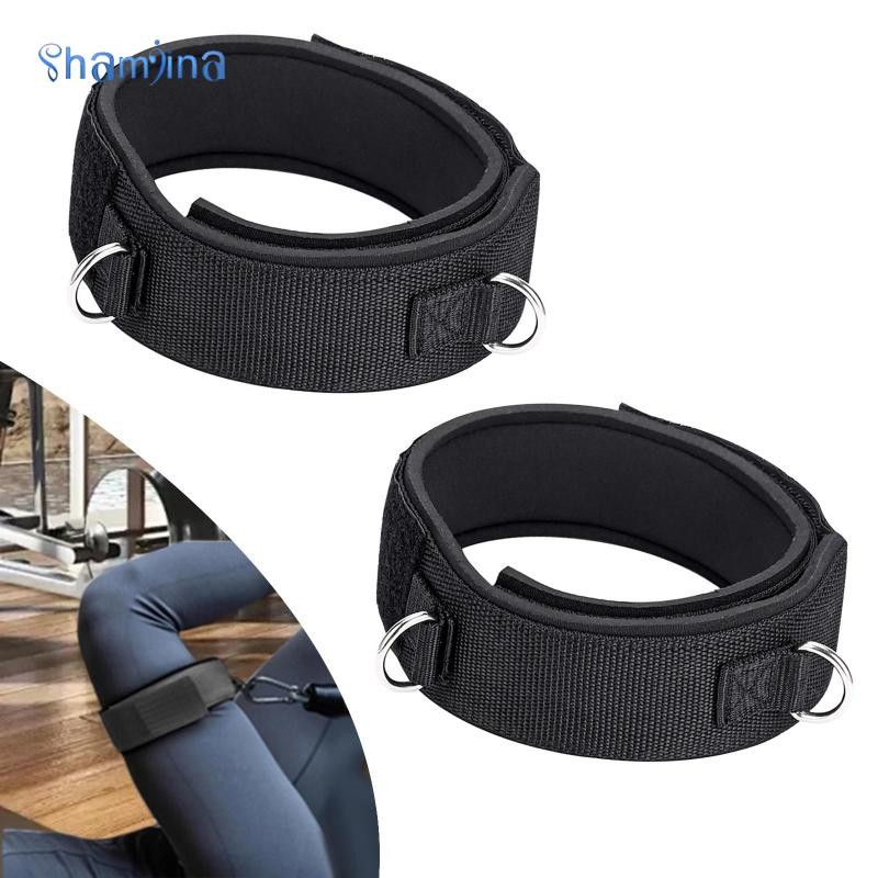 [Shamjina] 2 ชิ้นฟิตเนสต้นขาสายรัดฟิตเนสขา Cuffs ผู้ใหญ่มัลติฟังก์ชั่นุ่มต้นขาเข็มขัดต้านทานสําหรับพิลาทิสกีฬายิมออกกําลังกาย