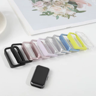 ครอบคลุมด้านดินแข็งรู for Huawei Band 10 9 8 NFC อุปกรณ์เสริมกรอบกันชนป้องกันหน้าจอ Anti Gores for Huawei Band 10 9 8