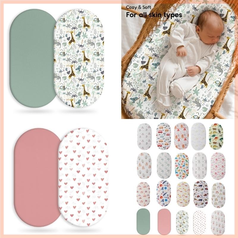 CC Baby Bassinet ติดตั้งแผ่น Soft Breathable Crib ผ้าปูที่นอนสําหรับทารกผ้าฝ้าย