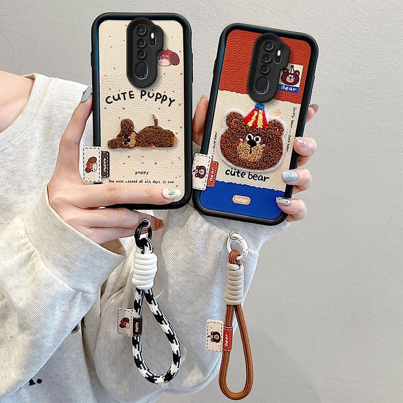 เคสที่เหมาะสำหรับ OPPO A9 2020, A5 2020, CPH1937, CPH1939, CPH1941, CPH1931, CPH1959, CPH1933, CPH1935, CPH1943 เคสหนังเทียมและเคส TPU นุ่มกันกระแทกลายการ์ตูนสัตว์พร้อมฟรี