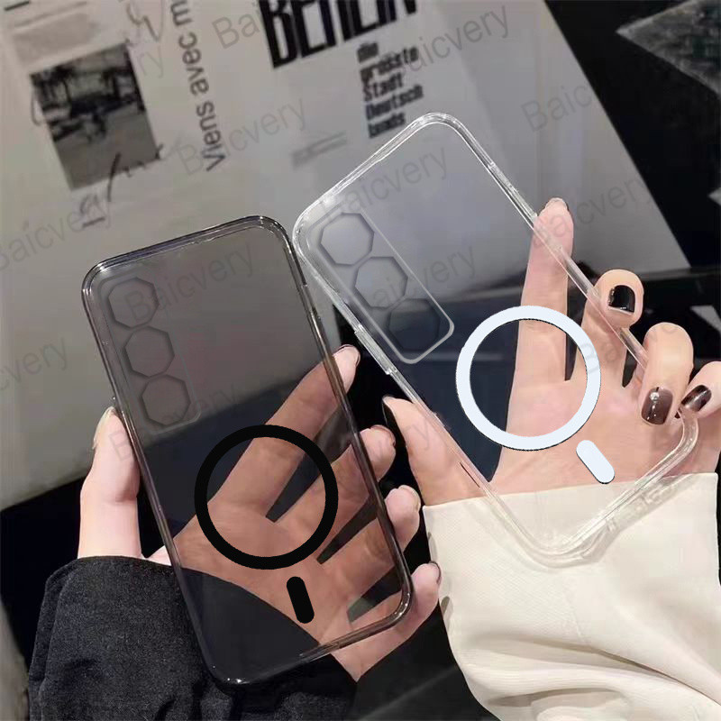 ปลอกสําหรับ Nubia Neo 3 GT 5G Z2465N นุ่มใสซิลิโคนสีดําฝาครอบสติกเกอร์แม่เหล็ก