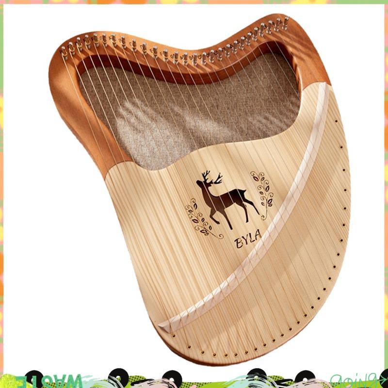 Super Lyre Harp คุณภาพสูง Lyre Harp ไม้เนื้อแข็ง Mahogany Lyre Harp เครื่องมือพร้อมกล่องอะไหล่ Strin