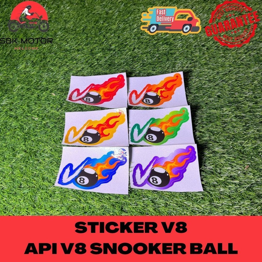 สติ๊กเกอร์ VLAPAN V8 API V8 BALL STICKER PANTUL CAHAYA สติ๊กเกอร์คุณภาพสูง