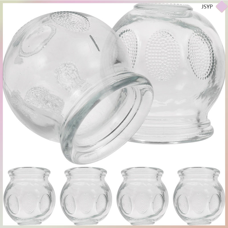 Glass Cupping Therapy Set 6 Pcs Chinese Cupping Set For Therapy Massage Cans