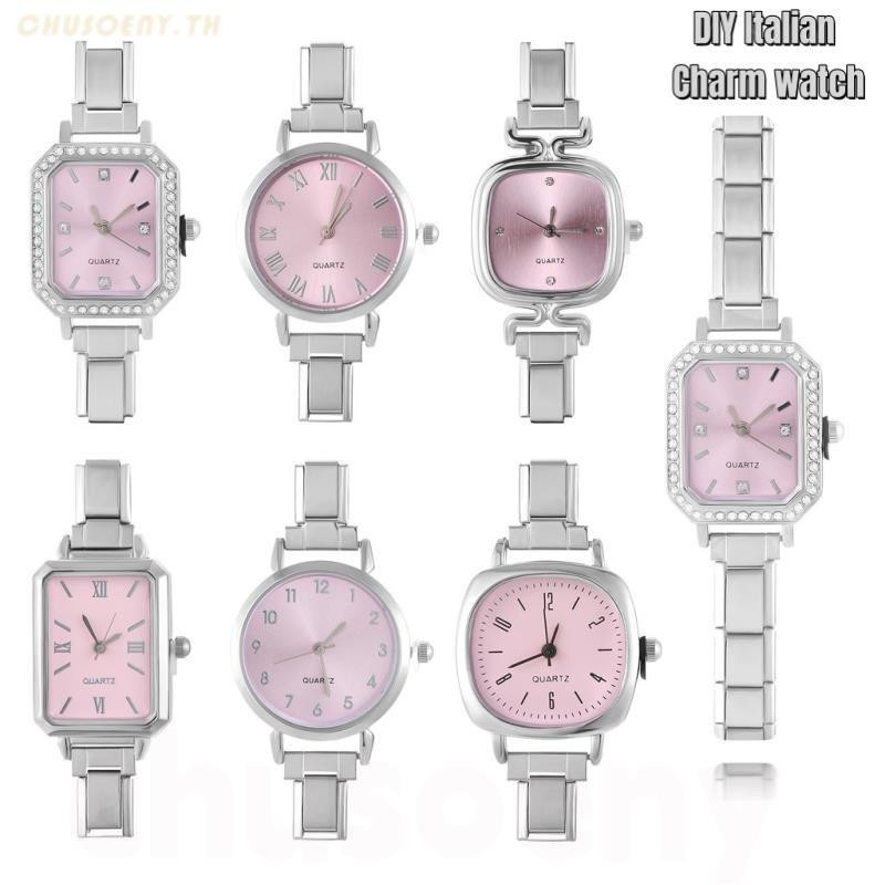 1PC เงิน DIY โมดูลดิจิตอล Splicing นาฬิกา Vintage Wild Modular นาฬิกาอิตาเลี่ยน Charm สร้อยข้อมือสแตนเลสสร้อยข้อมือแฟชั่นอุปกรณ์เสริม