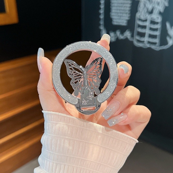 For Phone Butterfly Holder Luxury ขาตั้งโทรศัพท์มือถือ สามารถปรับได้ แบบสากล ราคา ถูกที่สุด ดีลบีเคเค แกลเลอรีภาพที่ 7