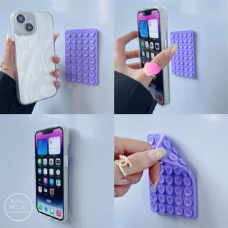 แผ่นซิลิโคนแปะมือถือ ไม่ต้องใช้กาว ติดได้ 2 ด้าน ใช้ซ้ำได้ Silicone Suction Phone Case ที่จับมือถือแบบแฮนด์ฟรี ยึดแน่น