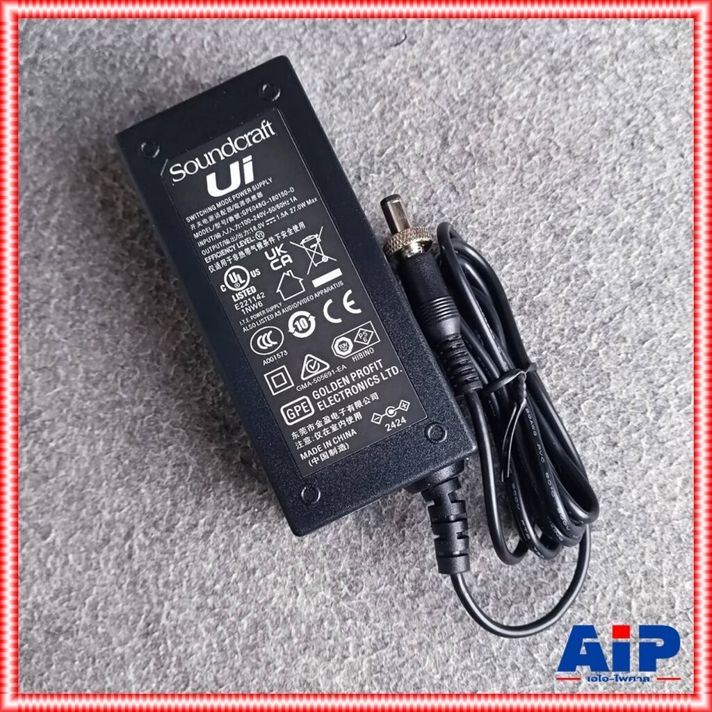 อแดปเตอร์ SOUNDCRAFT UI-16 ของแท้ ADAPTOR อะแดปเตอร์ มิกเซอร์ UI16 UI 16 หม้อแปลงไฟ เอไอ-ไพศาล