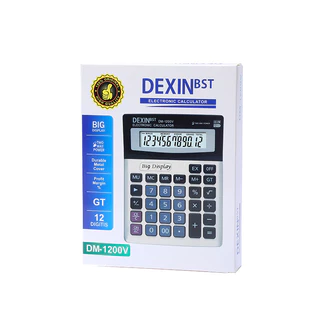 เครื่องคิดเลข เครื่องคิดเลขDM-1200V หน้าจอ 12หลัก จอใหญ่ ใช้งานง่าย เครื่องคิดเลขขนาดใหญ่ ตั้งโต๊ะ