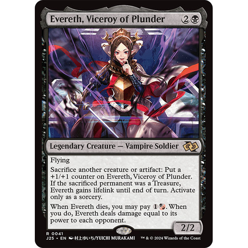การ์ด EDH PlayTest - Evereth, Viceroy of Plunder (สีดํา)