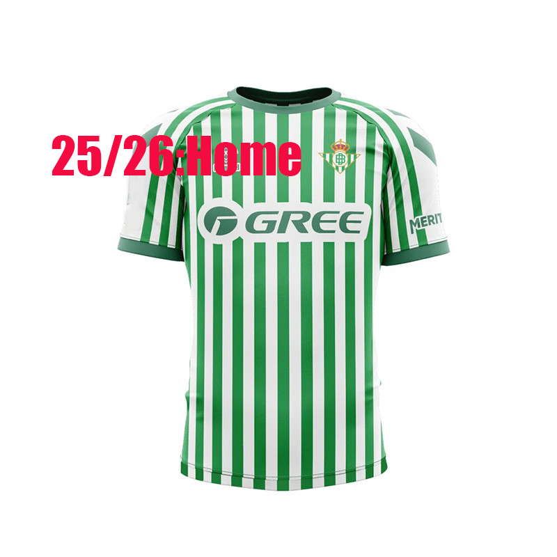 25/26 ANTONY ฟุตบอล clothe 25/26 Betis Home jersey LO CELSO ISCO BAKAMBU เสื้อยืดฟุตบอล