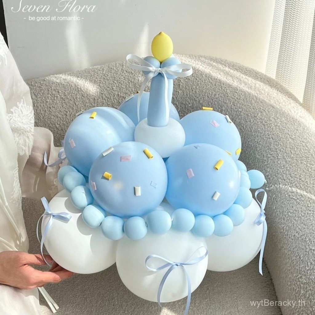หมวกบอลลูนตกแต่งเค้กวันเกิด น่ารัก DIY สําหรับตกแต่งวันเกิดเด็กชายและเด็กหญิง