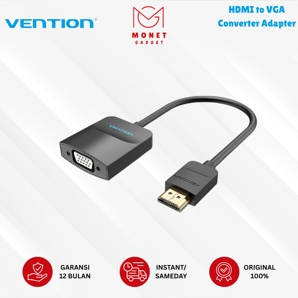 [MONET] Vention อะแดปเตอร์แปลง HDMI เป็น VGA สําหรับจอภาพและโปรเจคเตอร์ - 42161