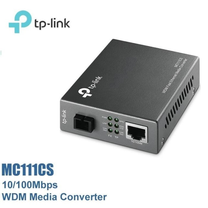 TpLink TL-MC111CS Media Converter ไฟเบอร์ออปติก WDM 100Mbps โหมดเดียว