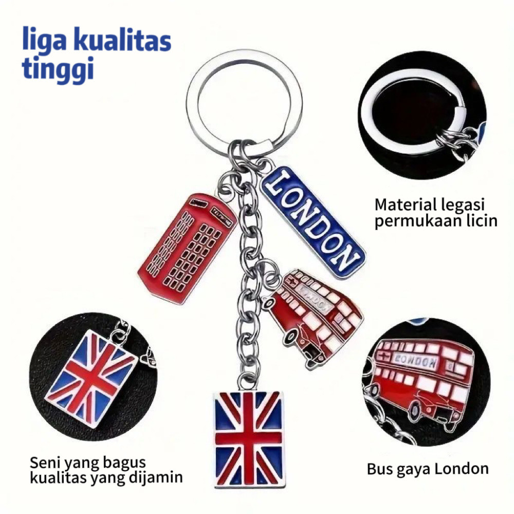 พวงกุญแจ GANTUNGAN London 4 Iron England UK England