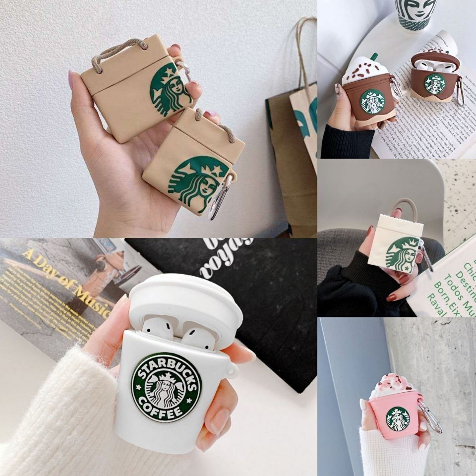 Creative Starbucks สําหรับ AirPods 1/2/3 หูฟังไร้สายบลูทูธเคสป้องกัน Pro2 ซิลิโคนเทรนด์เปลือกนิ่ม
