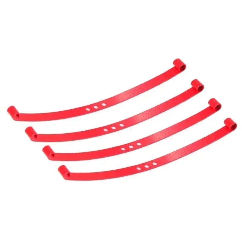 4pcs เหล็กนุ่มพิเศษด้านหน้าและด้านหลังเพลาโช้คอัพ Leaf Springs สําหรับ RC4WD TF2 1/10 RC รถอะไหล่อัพ