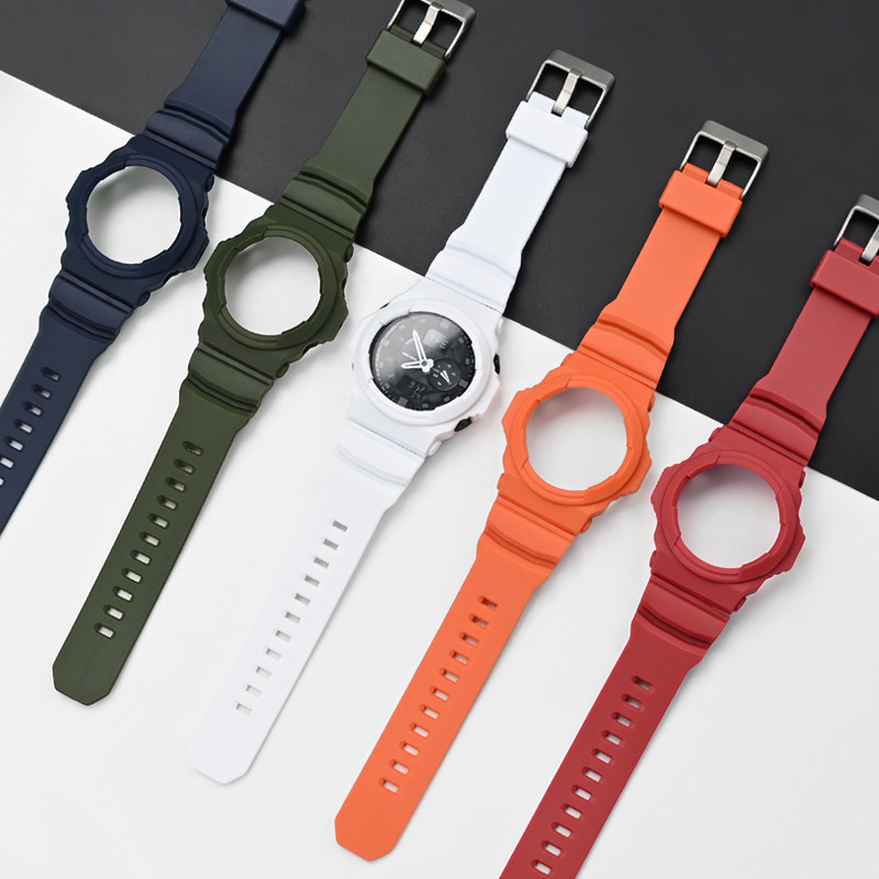 Frosted สายคล้องคอและ Bezel สําหรับ GA-150 GA-300 GA-310 GLX-150 สายนาฬิกานาฬิกากันน้ําสายรัดและกรณี