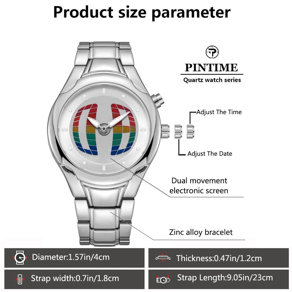 Y2k Retro e Medieval Digital Display Dynamic Niche Watch นาฬิกาดิจิตอล y2k