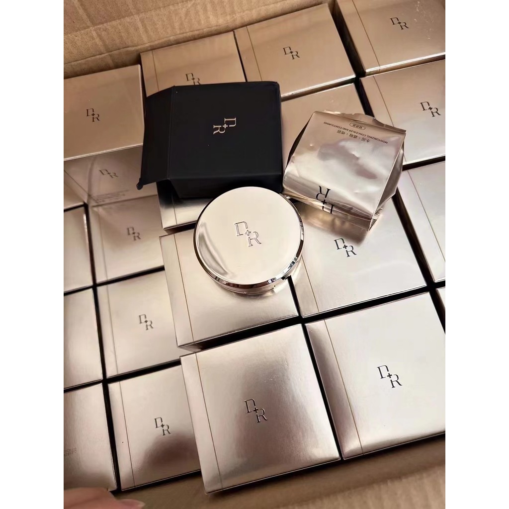 [Same Style]Luxurious DR Three-Color Cushion Concealer Lightweight Breathable Natural Fit Brightenin