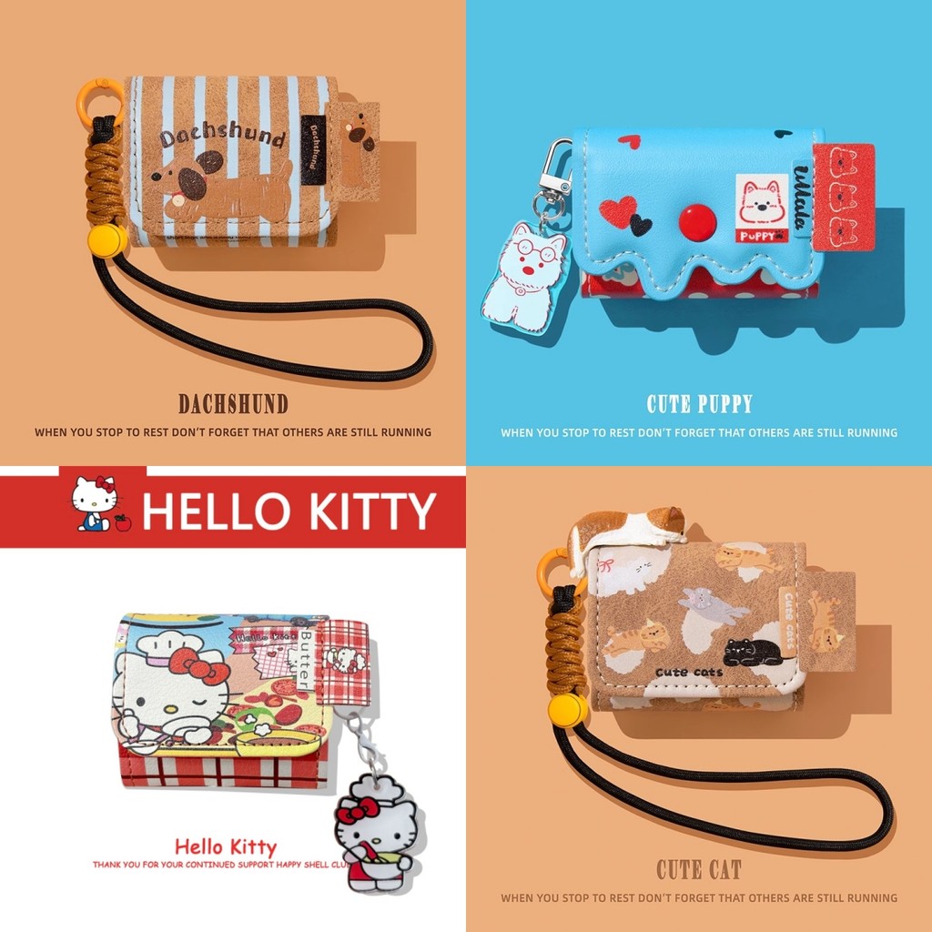 For EDIFIER Comfo C Case EDIFIER R1 Leather Soft Case Cute McDonald's Lanyard Cartoon Puppy EDIFIER 