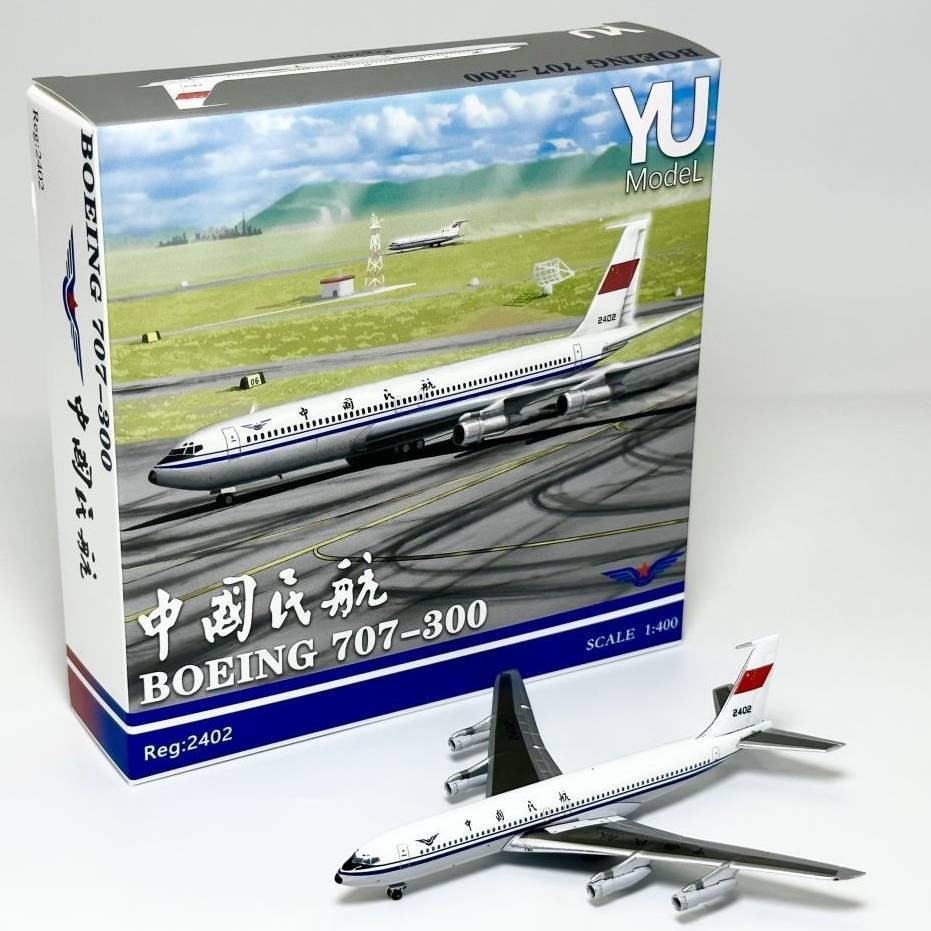 Yu ModeL China Civil Airlines First Boe B707-300 2402 YU0019 1: 400 Aircraft ModeL