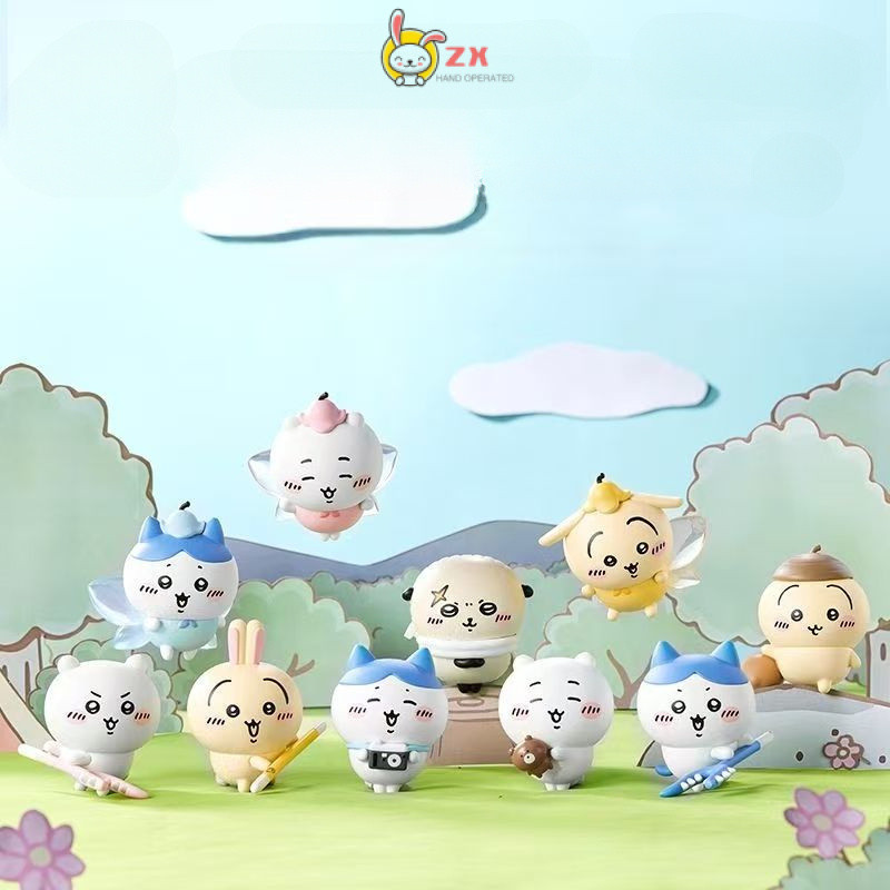 Chiikawa Blind Box Happy Partner ตุ๊กตาน่ารักรุ่น Q ตุ๊กตาทํามือของขวัญเครื่องประดับ