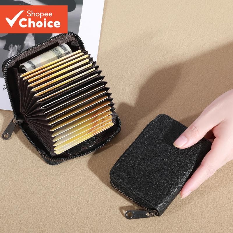 ​​กระเป๋าสตางค์ผู้ชาย Compact Accordion - Theft Proof ID & Credit Card Organizer​