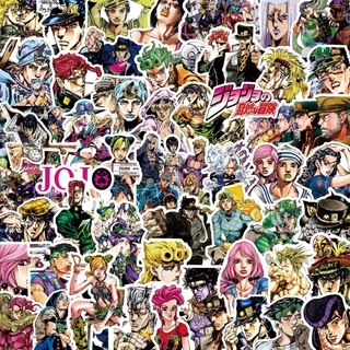 ชุดสติกเกอร์ผู้ใช้ขาตั้งของ JoJo (77-82 ชิ้น) - Monochrome Bizarre Decals สําหรับ Journal & Phone DIY - Murah & Keren