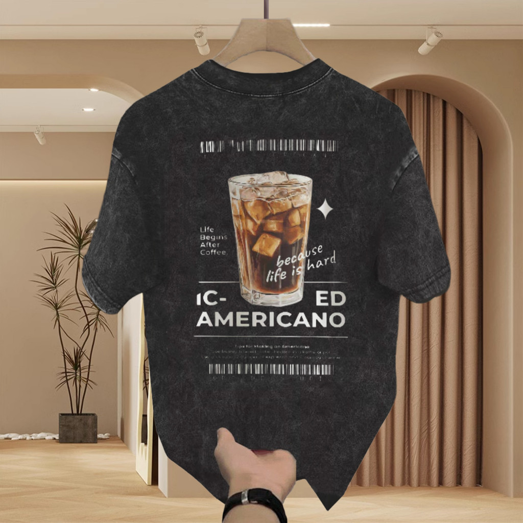 Top.street เสื้อยืด Oversize เสื้อ"Ice American" คอกลม แขนสั้น cotton100% เสื้อยืดผ้าฝ้าย แฟชั่น เสื้อสตรีท3xl