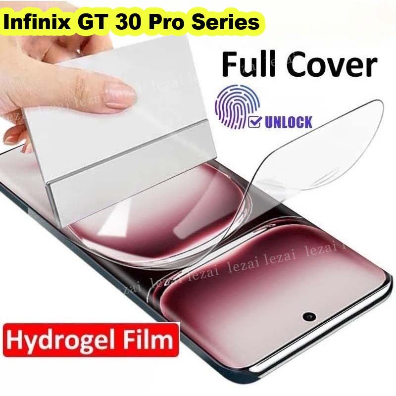 2-4 ชิ้นฟิล์มไฮโดรเจลเต็ม infinix GT 30 Pro 5G GT30 Pro GT30Pro GT 30Pro 2025 ป้องกันหน้าจอฟิล์มโค้ง