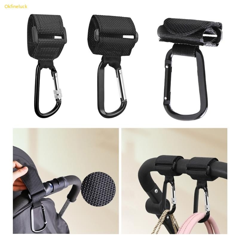 OKFI อเนกประสงค์ Pram Hook อเนกประสงค์ Carabiner Hook Pram Hook Pushchair สิ่งที่แนบมาอเนกประสงค์ Ca